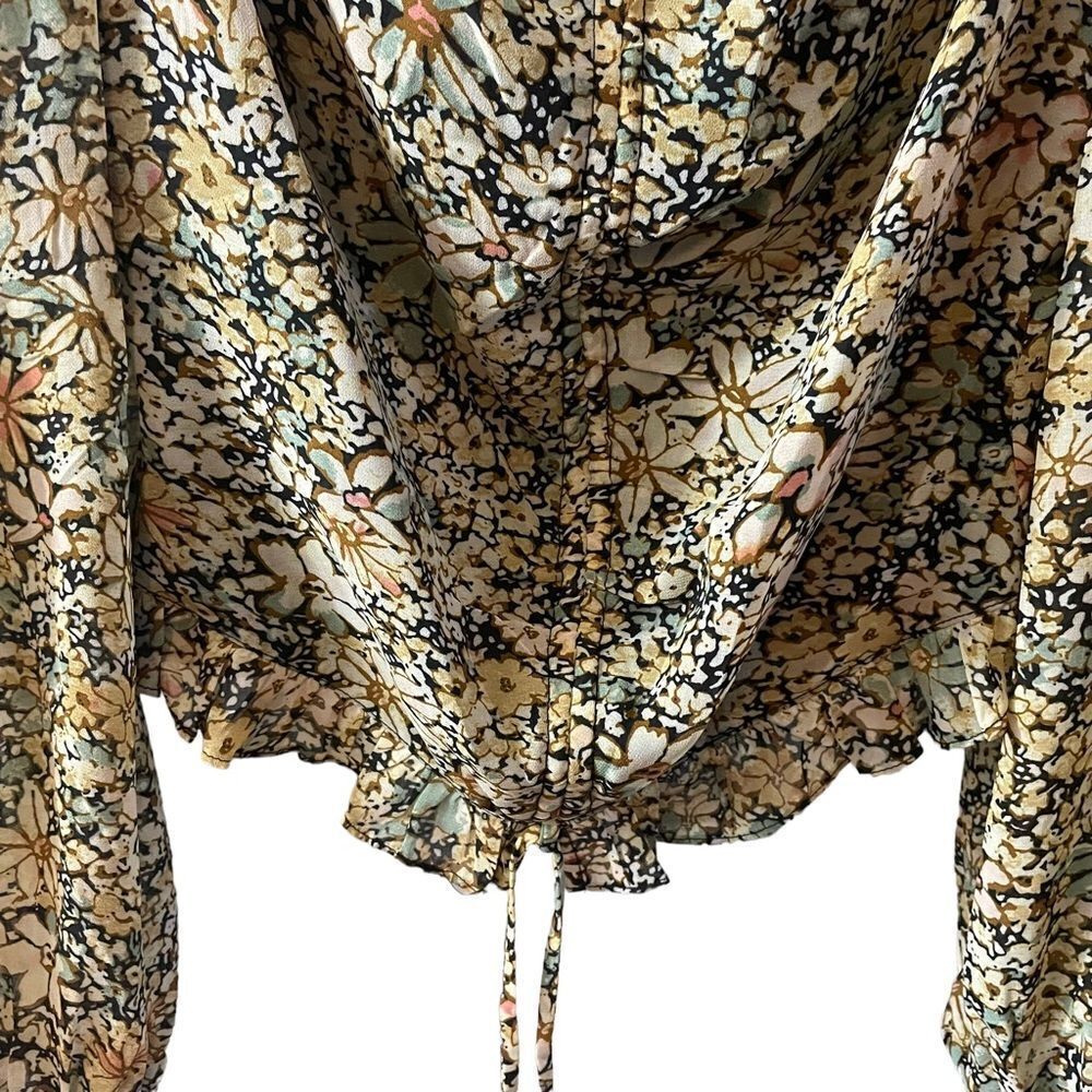 ASTR the Label Love Song Floral Ruched Frill Puff Sleeve Revolve - Picture 9 of 13